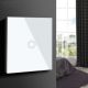 6. MACLEAN DOTYKOWY WŁĄCZNIK ŚWIATŁA, POJEDYŃCZY, SZKLANY, BIAŁY Z OKRĄGŁYM PRZYCISKIEM WYMIARY 86X86MM MCE702W