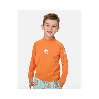 Lycra chłopięca RIP CURL Waves Upf L/S-Boy pomarańczowa