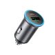 Ładowarka samochodowa Acefast B15 65W USB-A + USB-C - szara