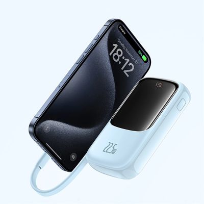 9. Powerbank Baseus Qpow Pro+ 22.5W 10000mAh USB-C - niebieski