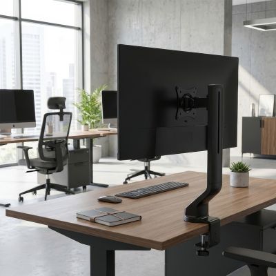 8. Uchwyt biurkowy do monitora Maclean MC-853 (biurkowy; 17" - 32"; max. 8kg)