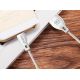 14. Dudao przewód kabel USB / Lightning 2.4A 1m biały (L4L 1m white)