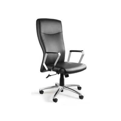 Fotel biurowy Adella C239 skóra naturalna HL-4 czarna