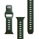 14. Pasek silikonowy 3mk Silicone Watch Strap do Apple Watch 42 / 44 / 45 / 49 mm - zielony