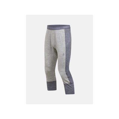 2. Spodnie Termiczne PEAK PERFORMANCE Magic 3/4 Long Johns Wool-blend Baselayer Men szary
