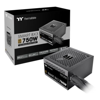 6. THERMALTAKE SMART BX3 550W 80+BRONZE ATX3.1 PCI-E 5.0 SINGLE RAIL DC-DC PS-SPD-0550NNFABE-3