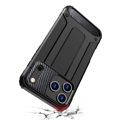 9. Etui Hybrid Armor na iPhone 17 Pro pancerne - czarne