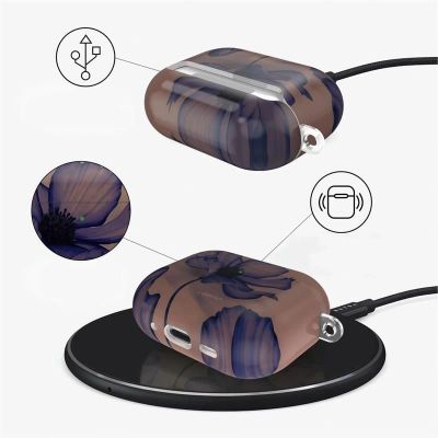 4. Etui Tech-Protect Lamano na AirPods 3 Pro - brązowo-fioletowe