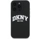 3. Etui DKNY Silicone White Printed Logo MagSafe na iPhone 16 Pro Max - czarne