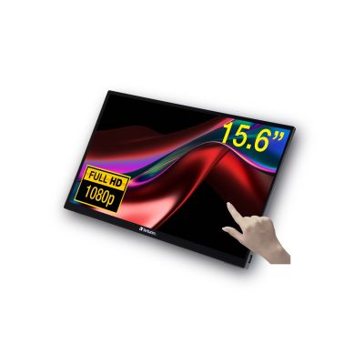 Verbatim PMT-15 monitor dotykowy 15.6 FULL HD 1080P METAL HOUSING