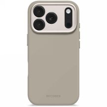 Etui Decoded AntiMicrobial Silicone Backcover z MagSafe na iPhone 17 Pro - beżowe