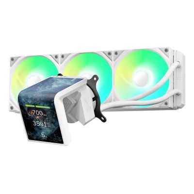 2. TRYX PANORAMA SE ARGB 360 Kompletne chłodzenie wodne, wyświetlacz 3D AMOLED - 360mm, biały