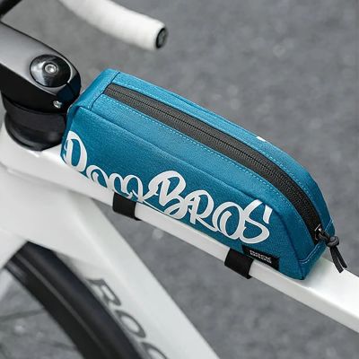 4. Torba rowerowa Rockbros G009 Flash Journey na górną rurę 0.8 l - niebieska