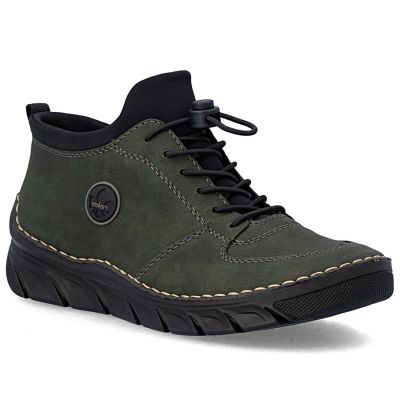 Botki damskie trzewiki zielone Rieker  55071-54
