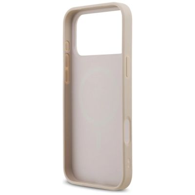 7. Etui Guess Saffiano Classic Logo MagSafe na iPhone 18 Pro Max / iPhone 17 Pro Max - różowe