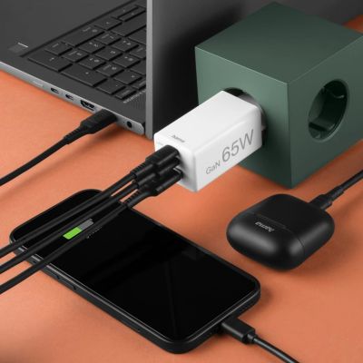 10. Hama 00201996 ładowarka do urządzeń przenośnych Smartfon Biały Prąd przemienny Szybkie ładowanie Wewnętrzna, Zewnętrzna