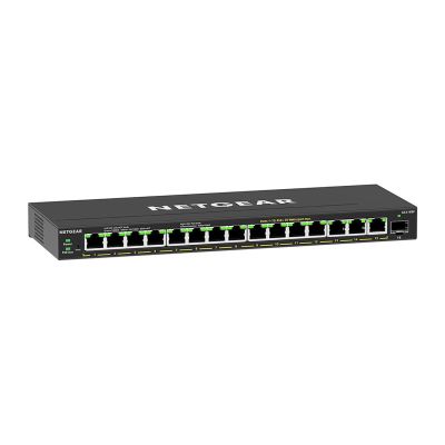 12. Switch Netgear GS316EP-100PES 16p PoE 180W* (PoE+: 15p) Unmanaged Gigabit