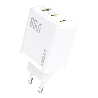 Ładowarka sieciowa Dudao A29 65W GaN 2 x USB-C + 1 x USB-A - biała