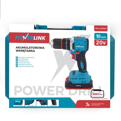 11. EXTRALINK POWERLINK Akumulatorowa wkrętarka PWL-CD1002C 10MM 20V 2X1,5AH