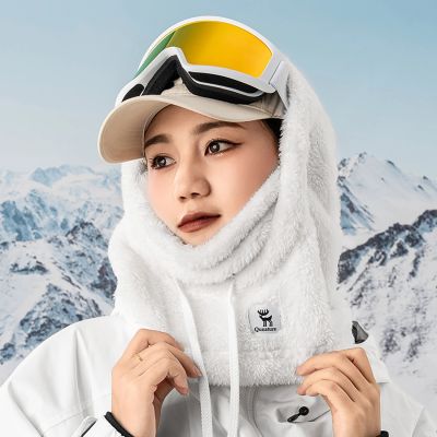 5. Kominiarka narciarska Qunature Arctic Velvet rozmiar L - biała