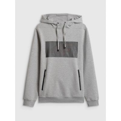 7. Bluza dresowa regular z kapturem męska 4F 4FRSS26TSWSM2975-20S