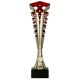Puchar plastikowy złoto-czerwony