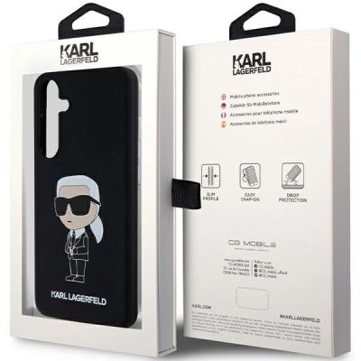 8. Etui Karl Lagerfeld Silicone Ikonik na Samsung Galaxy S24+ - czarne