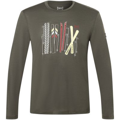 Koszulka z długim rękawem męska SUPER.NATURAL M Fourski LS czarna