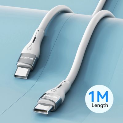 6. Kabel Wozinsky WSTCC1 USB-C / USB-C PD 65W 1 m -biały