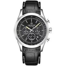 Zegarek Męski Giewont Chronograph Sapphire Srebrno Czarny GW7650-A2