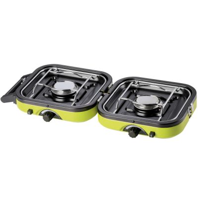 4. Kuchenka turystyczna na kemping podwójna DUAL COMPACT + GRILL