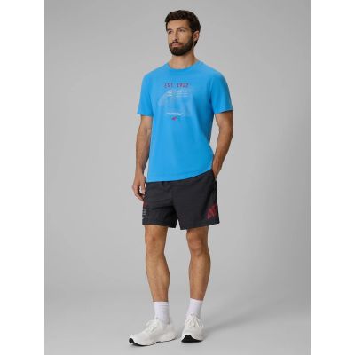3. T-shirt regular z nadrukiem męski 4F 4FRSS26TTSHM4039-33S