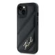 2. Etui Karl Lagerfeld Diagonal Quilted Script na iPhone 14 / 15 / 13 - czarne