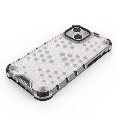 5. Honeycomb etui pancerny pokrowiec z żelową ramką iPhone 13 mini czerwony