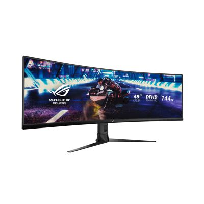 10. MONITOR ASUS 49" XG49VQ ROG STRIX 124.5 cm (49") 3840 x 1080 pixels UltraWide Full HD LED Black