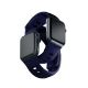 11. Pasek silikonowy 3mk Silicone Watch Strap do Apple Watch 38 / 40 / 41 mm - niebieski