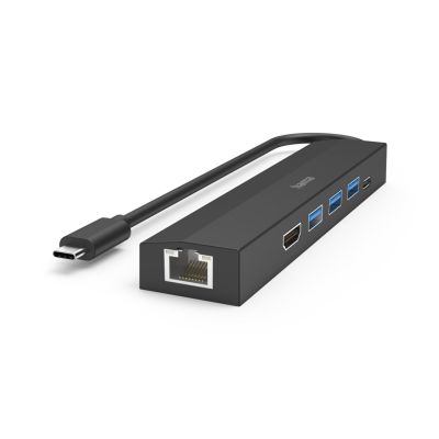 8. Hama 00200144 huby i koncentratory USB 3.2 Gen 1 (3.1 Gen 1) Type-C 5000 Mbit/s Czarny