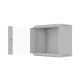 5. Szafa instalacyjna rack wisząca 19" 9U 540x350 szara drzwi przeszklone LANBERG (FLAT PACK)