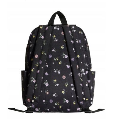 2. Plecak szkolny Vans Old Skool Classic Backpack 22L Czarny kwiaty kwiatki - VN000H56HTL