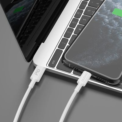 4. Kabel Dudao L6X USB-C - Lightning PD 20W 1m - biały