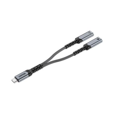 4. UNITEK ADAPTER AUDIO I ŁADOWANIA PD 2XUSB-C 15CM