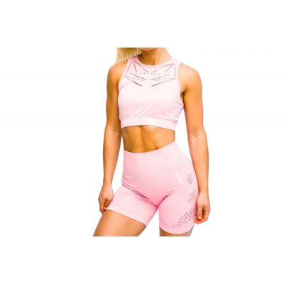 4. Legginsy GymHero Leggins Stripes W MAUVE