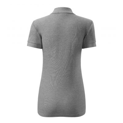 2. Koszulka polo Malfini Cotton W MLI-21312 ciemnoszary melanż