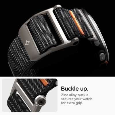 4. Pasek Spigen DuraPro na Samsung Galaxy Watch Ultra 47 mm - czarny