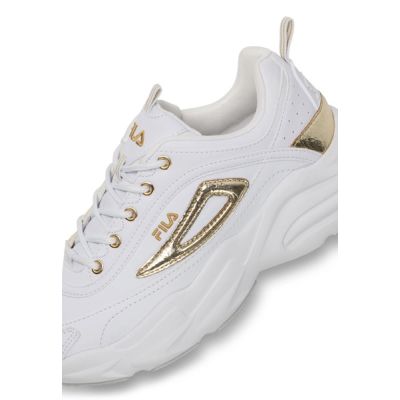 4. Fila Skye ZP buty sportowe damskie sneakersy modne białe ze złotym