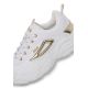 4. Fila Skye ZP buty sportowe damskie sneakersy modne białe ze złotym