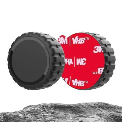 2. Etui na Apple AirTag zakręcane, wodoodporne, samoprzylepne - czarne