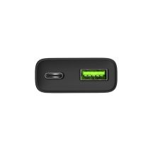 NATEC ŁADOWARKA SIECIOWA RIBERA GAN SLIM 1X USB-A + 1X USB-C 20W CZARNA