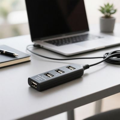 9. Hub Esperanza EA116 (4x USB 2.0; kolor czarny)