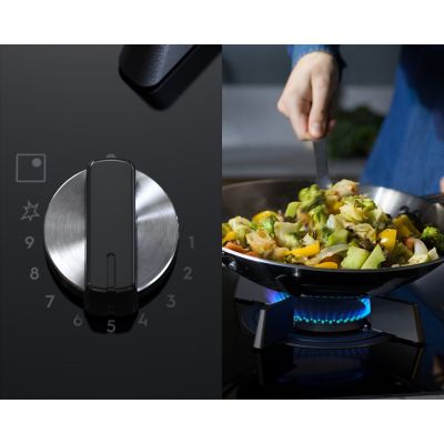 6. Electrolux KDI641723K Czarny Wbudowany 60 cm Kombi 4 stref(y)